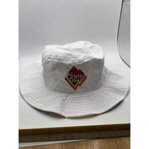 Coors Light‎ Pride Bucket Hat Rainbow Sun Hat Melonwear White OS One Size Unisex